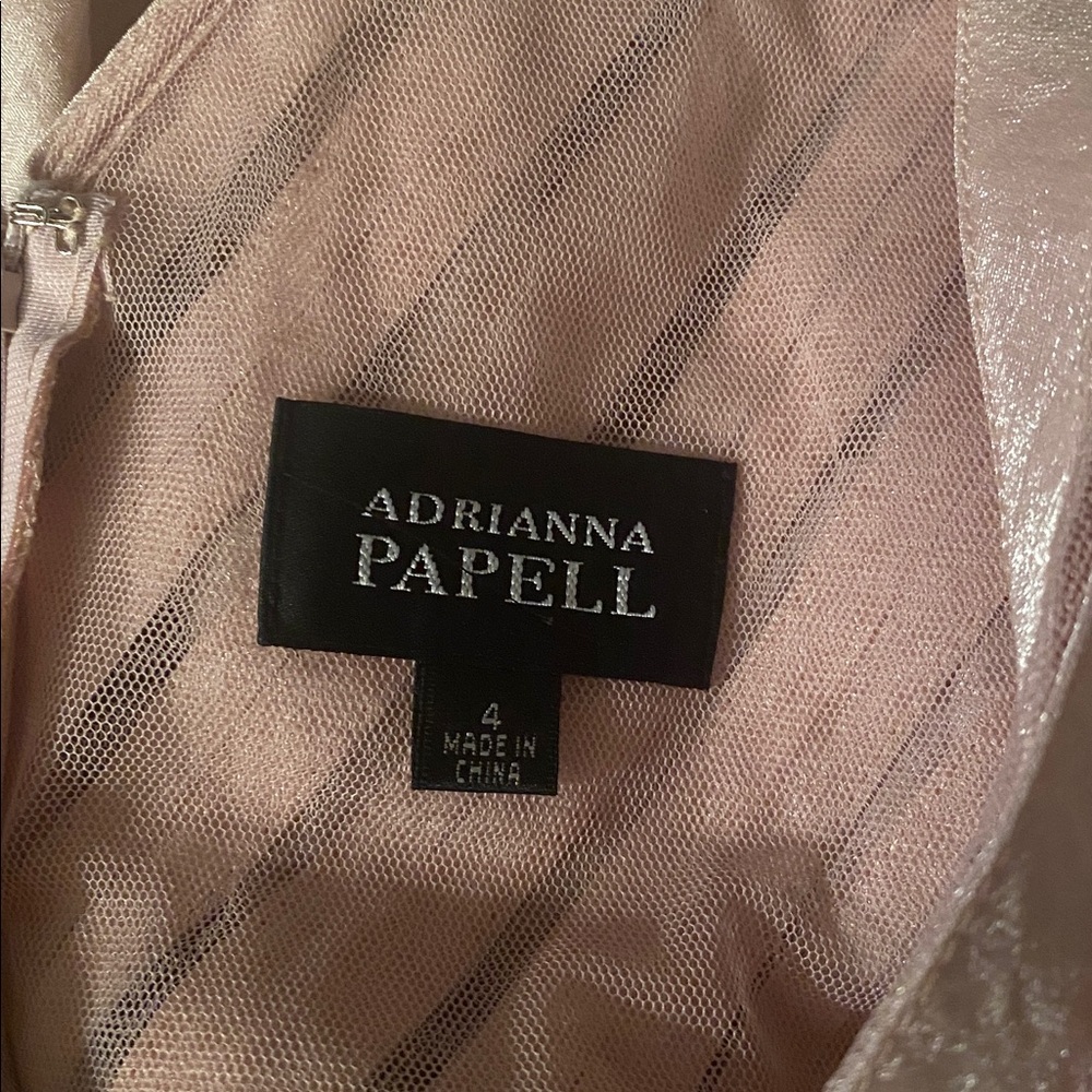 Adrianna Papell size 4 blush colored cocktail dress - Picture 8 of 10